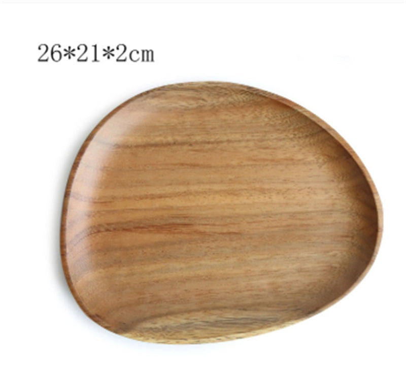 Walnut Acacia Wood Special-Shaped Wooden Tray Design