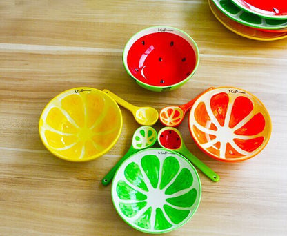 Ceramic Fruit Bowl Watermelon Bowl Creative Watermelon Orange Lemon Ceramic Rice Bowl