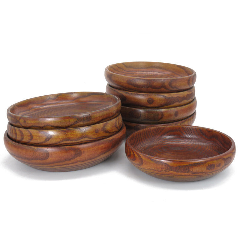 Milky Way Solid Wood Bowl for Soup and Salad