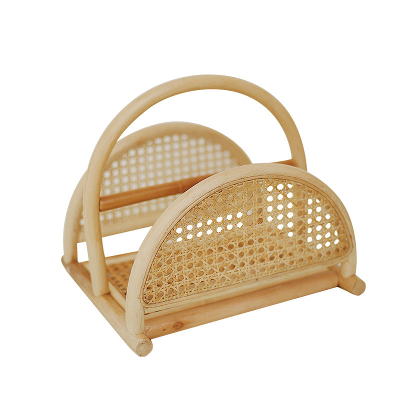 Nordic Simple Rattan Magazine Rack