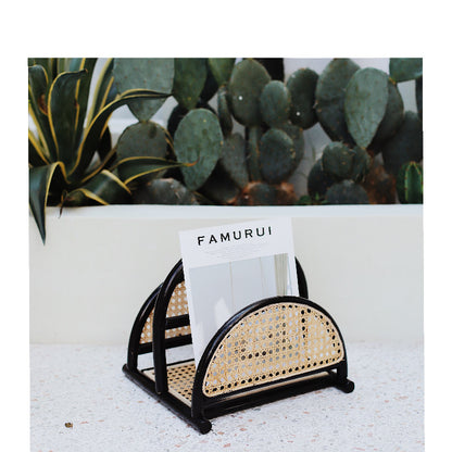 Nordic Simple Rattan Magazine Rack