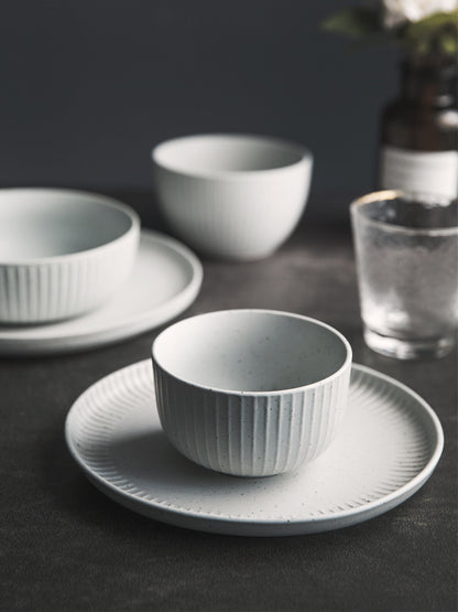 Japanese-Style Ceramic Bowl for Rice and Soup