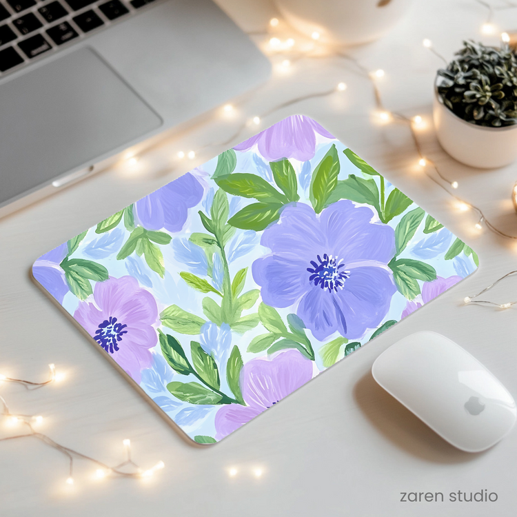 Floral Mouse Pad – Lilac Dream | Bloom & Lush Collection