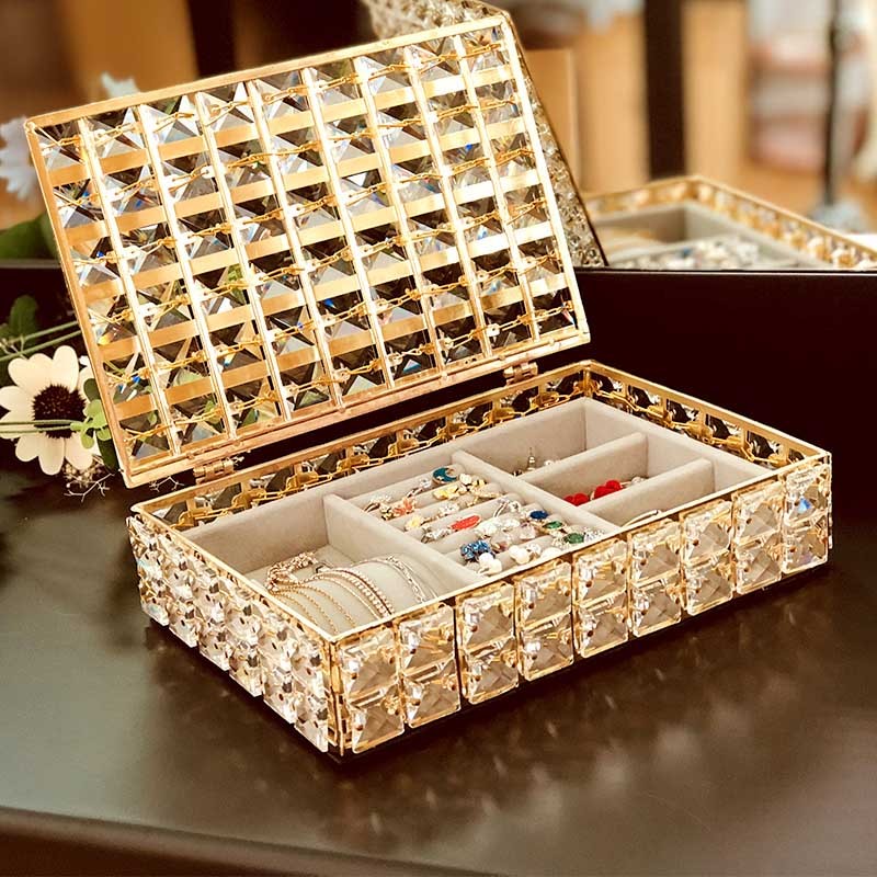 Crystal Lipstick Storage Box Cosmetic Storage Solutions