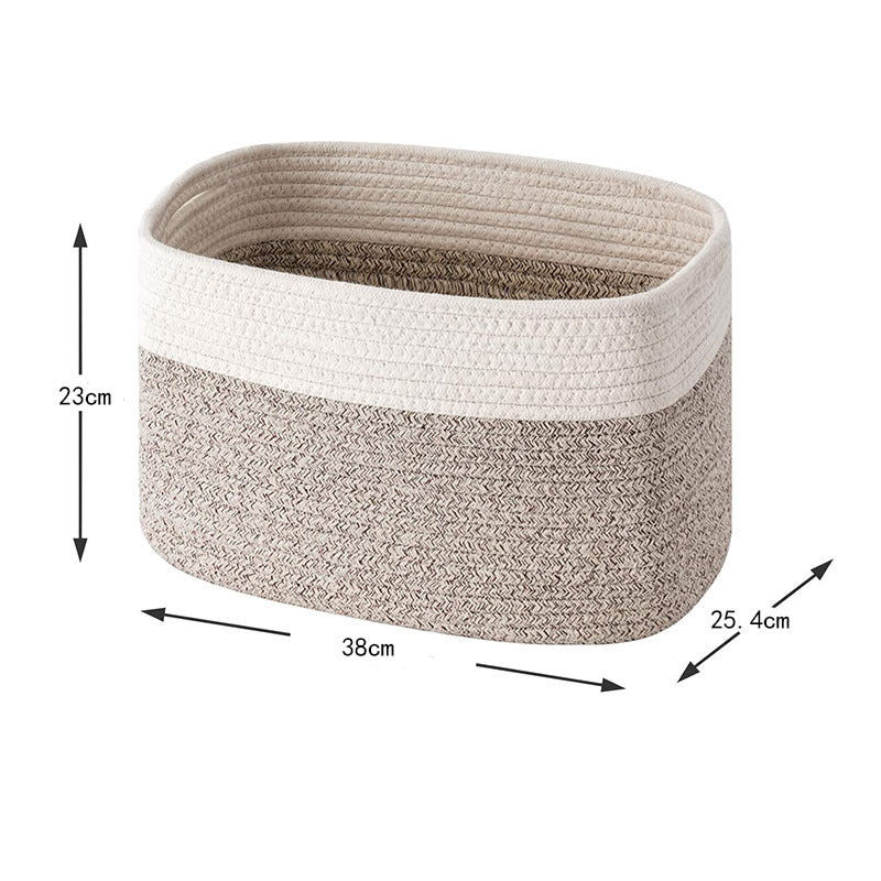 Cotton Rope Storage Basket for Organizing Sundries