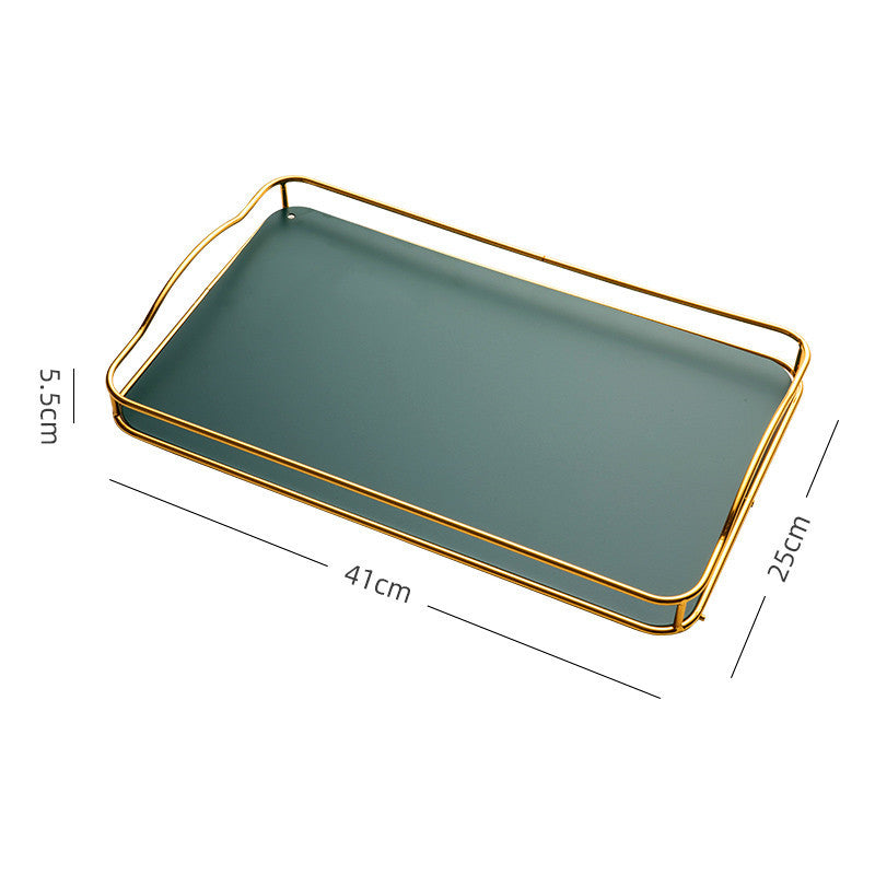 Household Rectangular Tea Tray for Cup Storage