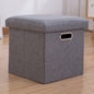 Stylish Cotton Linen Storage Stool for Organization