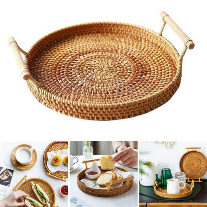 Modern Housewife Japanese Rattan Tray