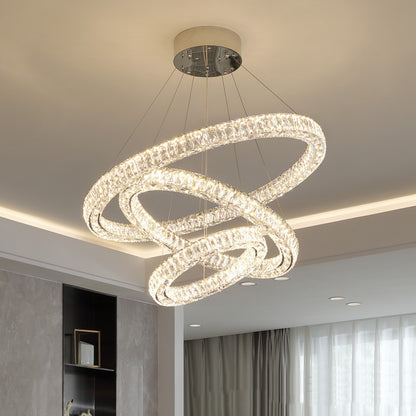 Light Luxury Crystal Chandelier for Living Room