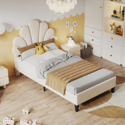 Linen Material With Metal Frame Bed Frame Design