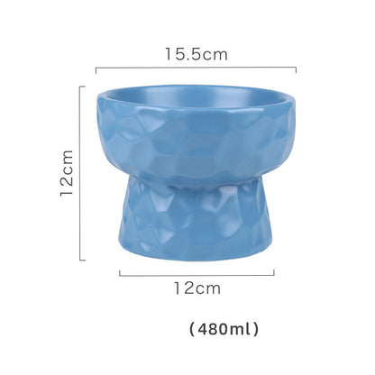 Pet ceramic high bowl