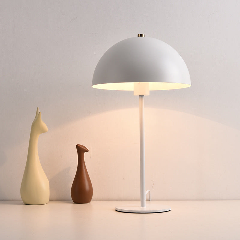 Mushroom Table Lamp Hat Bedroom Bedside Creative Iron LED Table Lamp