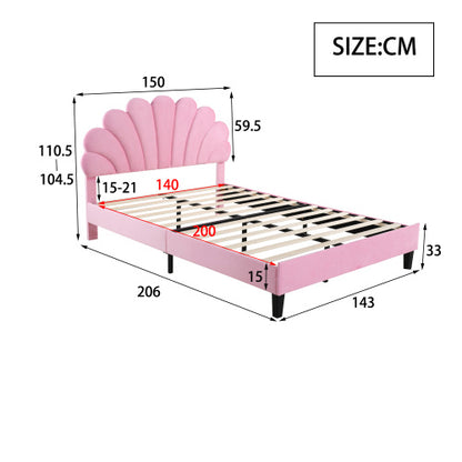 Linen Material With Metal Frame Bed Frame Design