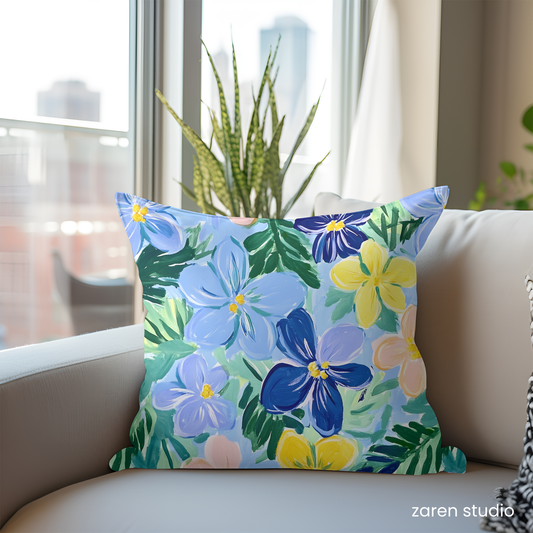 Floral Pillow Cover – Sunset Fields | Bloom & Lush Collection