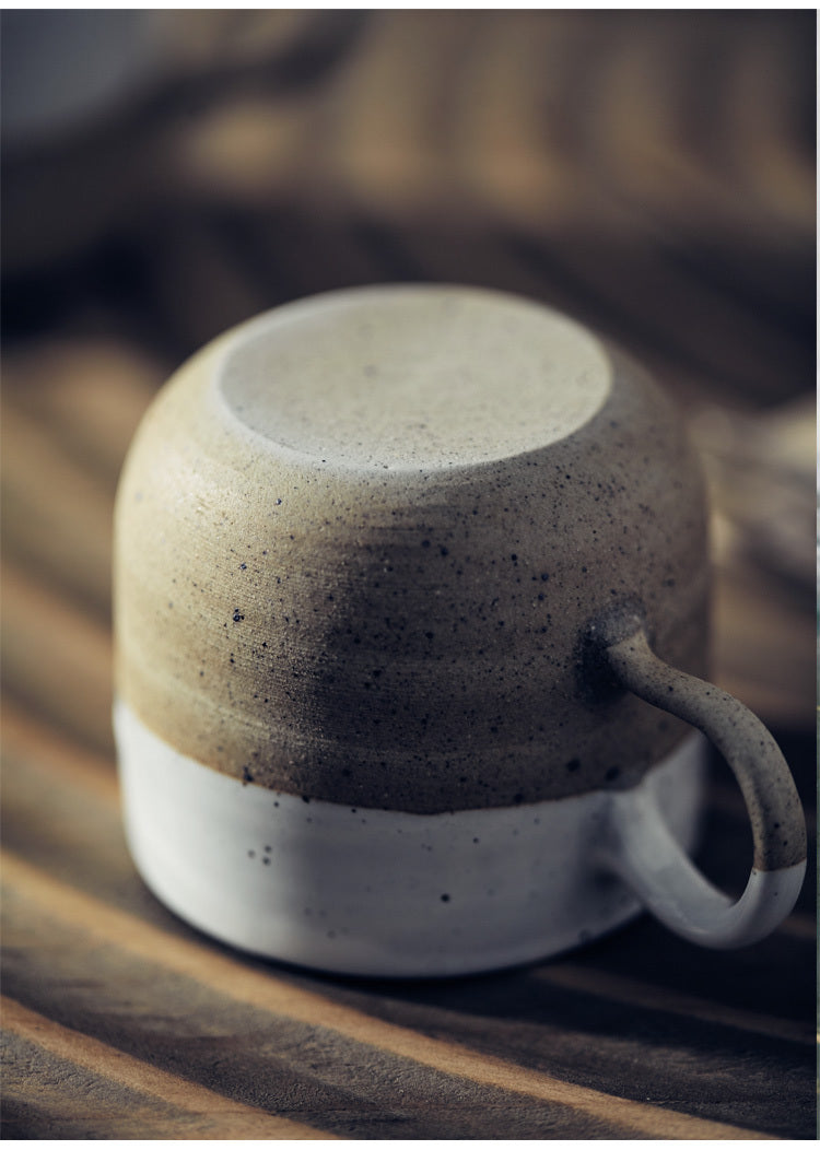 Nordic style stoneware coffee cup