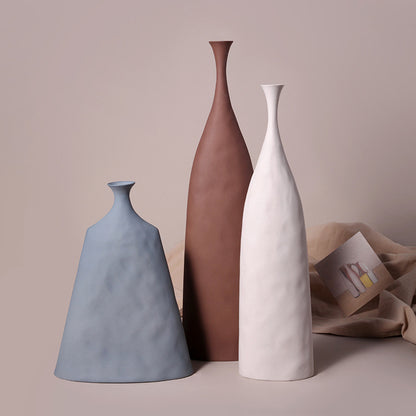 Nordic Art Plain Ceramic Vase