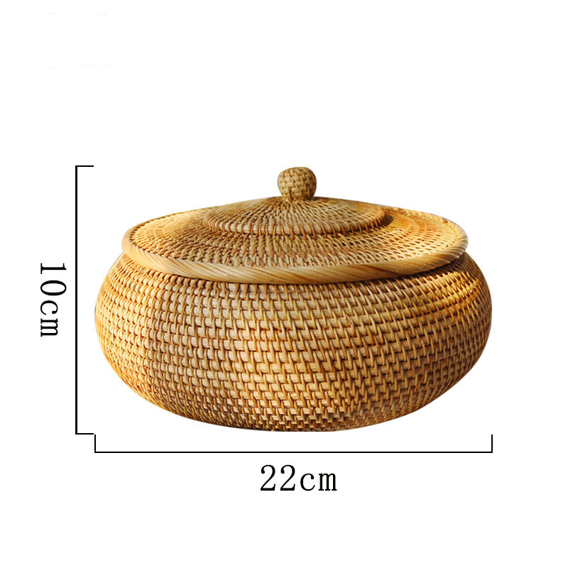 Sanding Wicker Storage Box with Lid