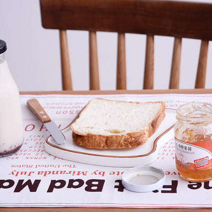 Elegant Japanese Breakfast Bread Tray in Porcelain