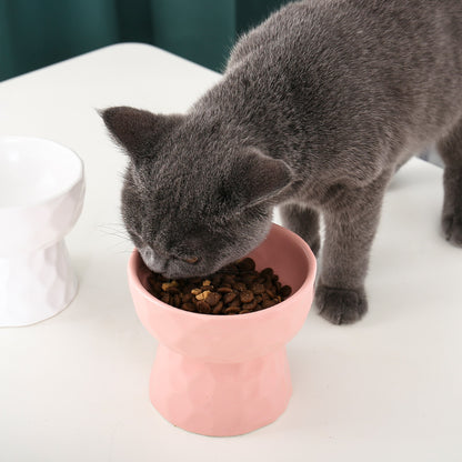 Pet ceramic high bowl