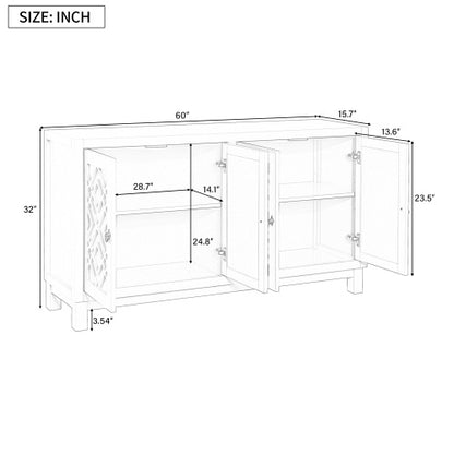 Large Storage Sideboard Buffet Cabinet for Living Room