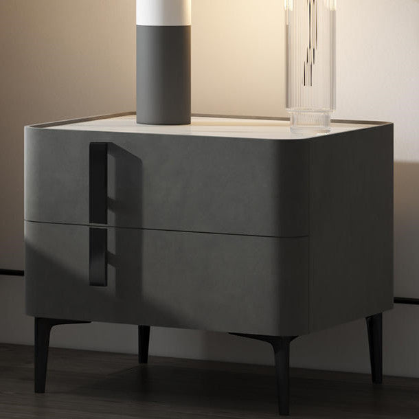 Modern Bedside Table Of Light Luxury Fabric