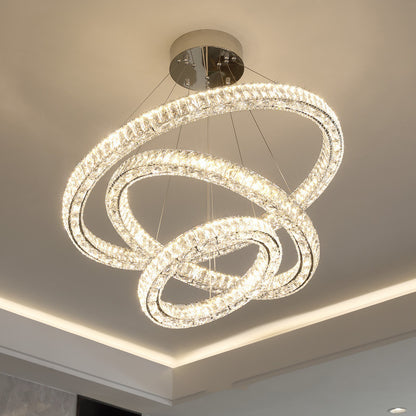 Light Luxury Crystal Chandelier for Living Room