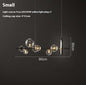 Modern Minimalist Bedroom Glass Bubble Ball Chandelier