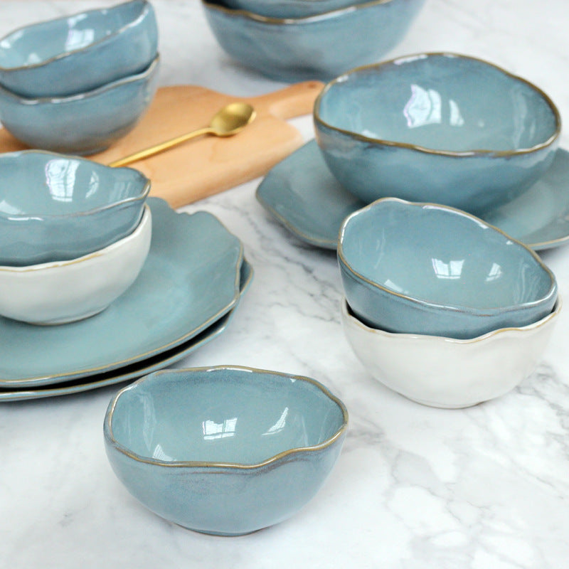 Nordic creative irregular ceramic tableware