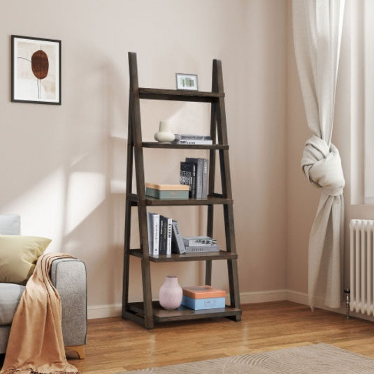 Shelves With Rubberwood Frames 5 Tiers