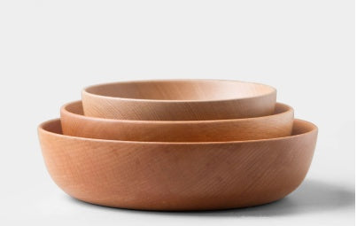 Japanese Style Beech Jujube Wooden Bowl Set