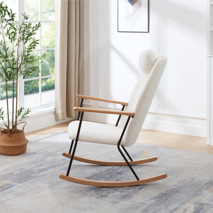 Modern Rocking Chair Comfortable Side Chair For Children's Room, Bedroom, Living Room