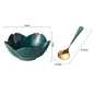 Household Ceramic Good-looking Petal Plate Bowl Set