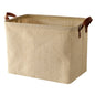 Storage Basket Jute Fabric Foldable Storage Box