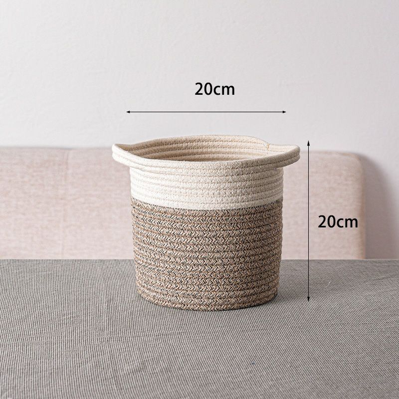 Hand-Woven Storage Basket for Clothes and Toys