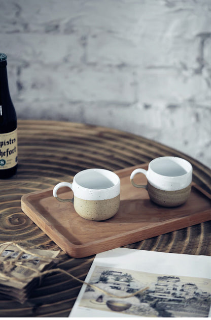 Nordic style stoneware coffee cup