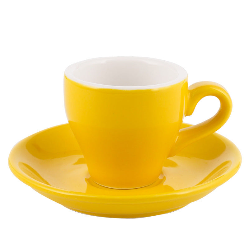 Restaurant Set Coffee Cup and Dish Ceramics Elegance