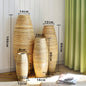 Simple Modern Rattan Wooden Vase for Rustic Decor