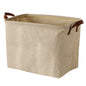 Storage Basket Jute Fabric Foldable Storage Box