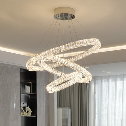 Light Luxury Crystal Chandelier for Living Room