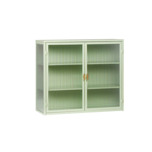 Modern Double Door Wall Cabinet With Glass Door