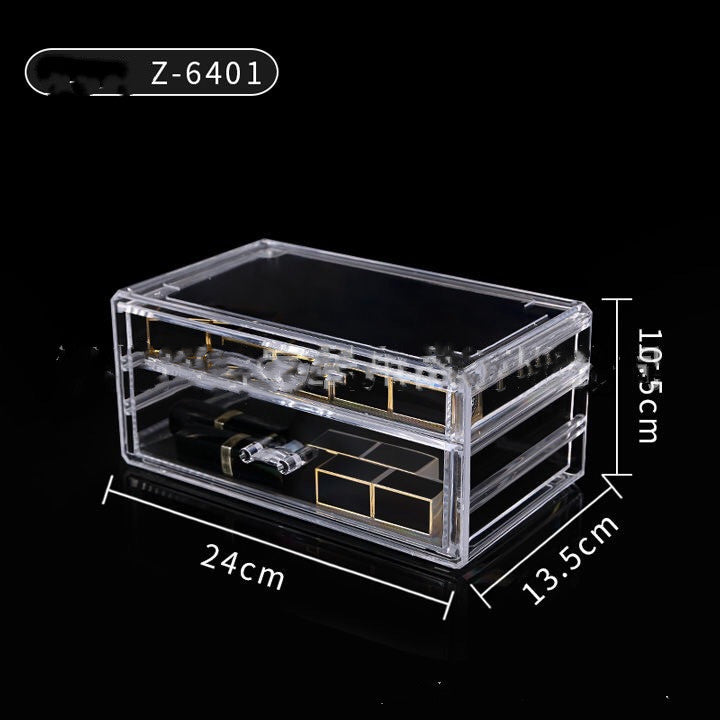 Cosmetic Storage Box with Transparent Drawer Acrylic