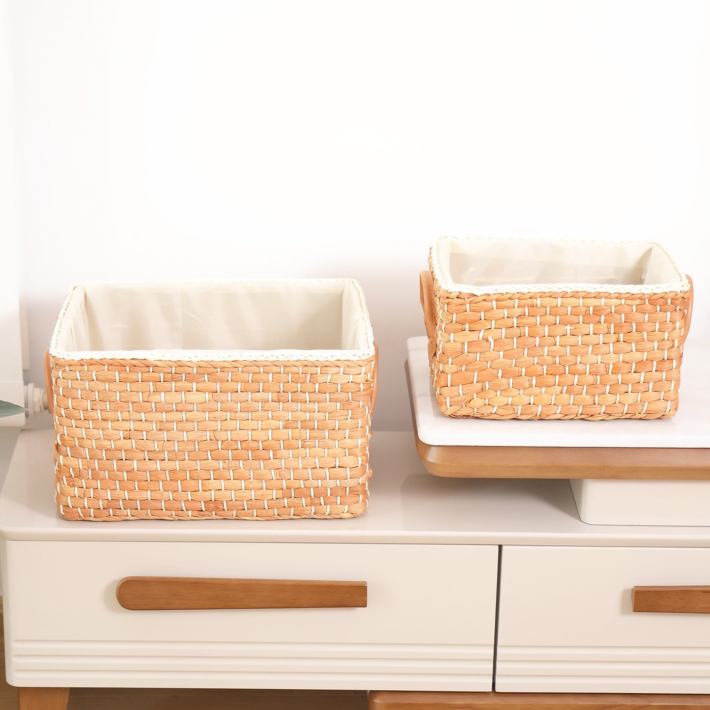 Pastoral Straw Storage Basket Japanese Storage