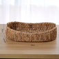 Rattan Woven Straw Sundries Storage Basket