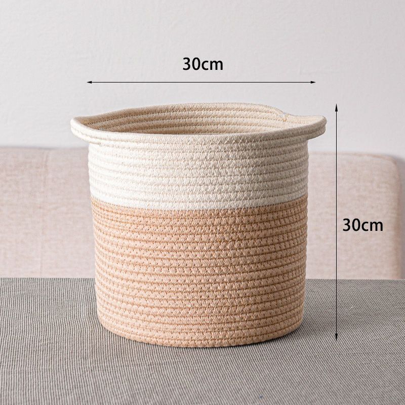 Hand-Woven Storage Basket for Clothes and Toys