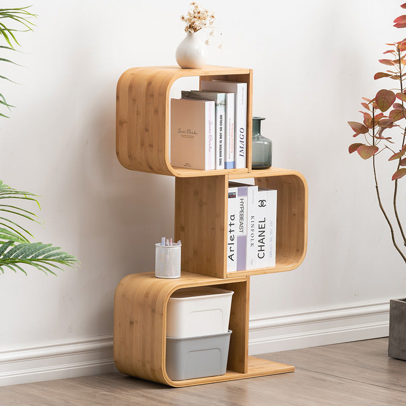 Floor-to-Floor Bookcase Solid Wood for Children