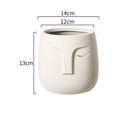 Nordic Abstract Figure Flowerpot Decoration