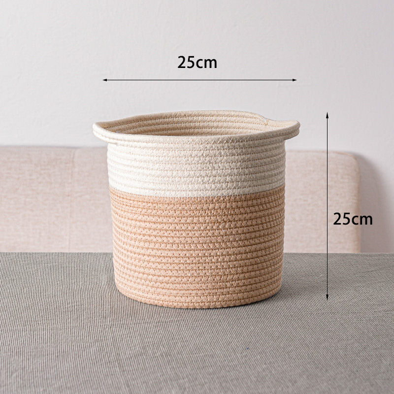 Hand-Woven Storage Basket for Clothes and Toys