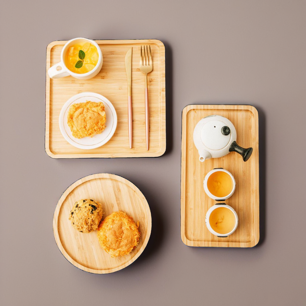 Bamboo Tray Wooden Tray for Tea and Barbecue