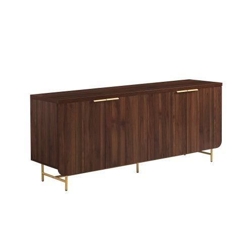 Modern Fluted-Door Minimalist Storage Sideboard