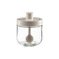 Household Kitchen Glass Spoon Cover Seasoning Jar